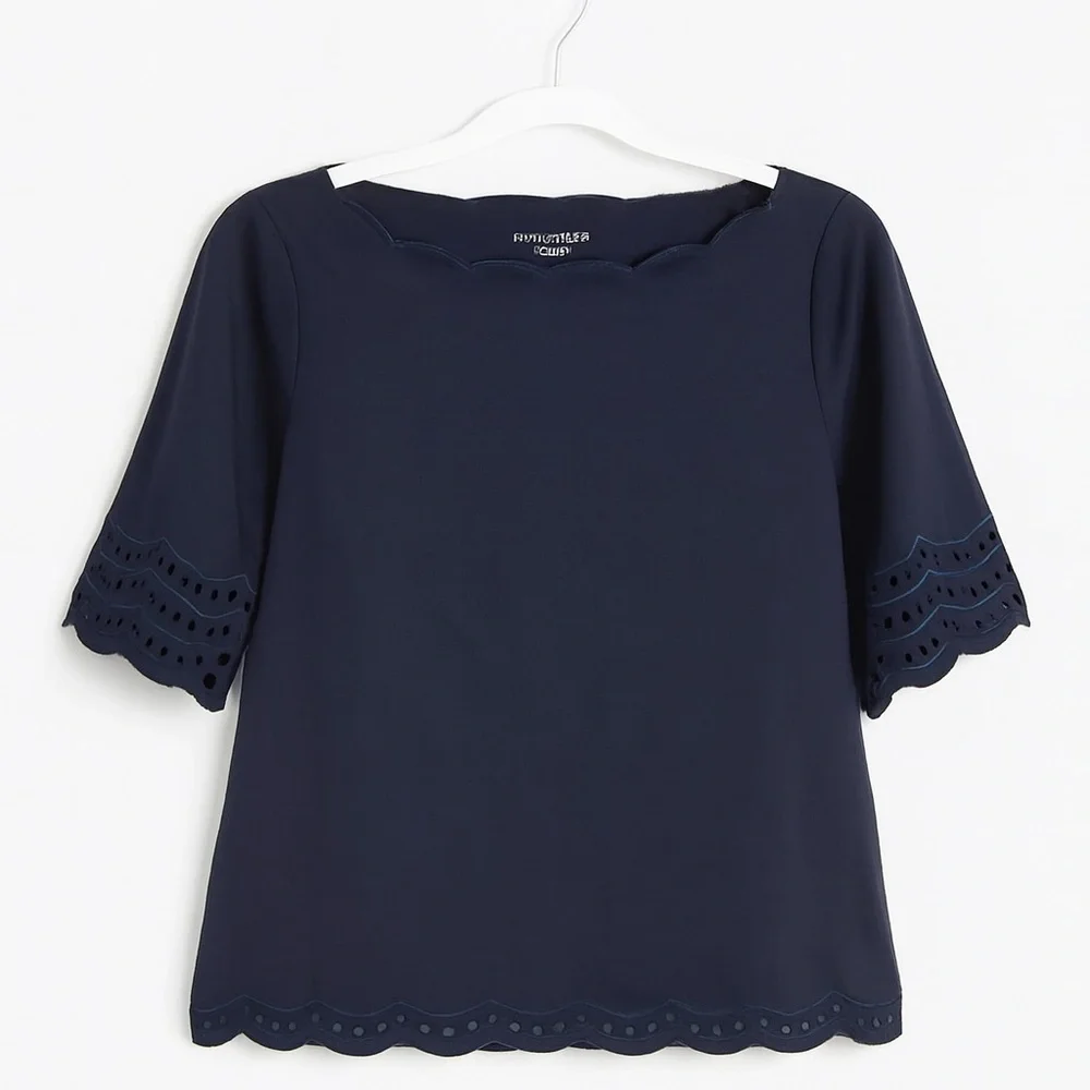 Kate Spade Scallop-trimmed top‎